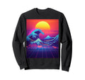 Synthwave Sunset Vaporwave Aesthetic Sweatshirt - Minimalist Print Unisex - T-Shirt, Sweatshirt, Hoodie