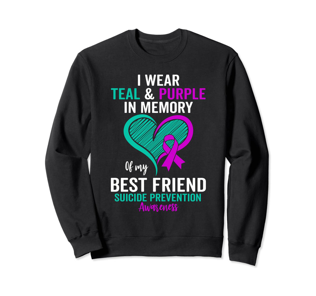 I Wear Teal And Purple Memory My Sweatshirt - Aesthetic Graphic Men Women - T-Shirt, Sweatshirt, Hoodie