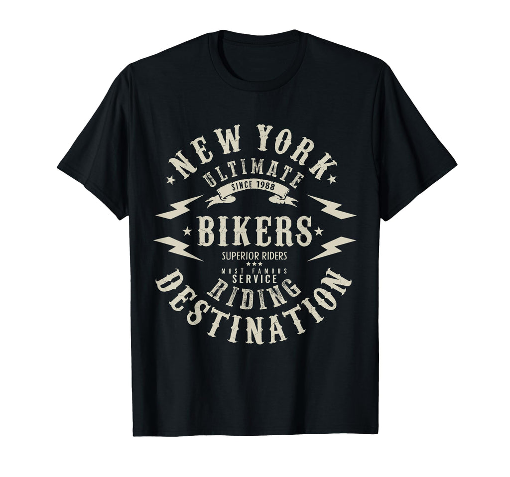 New York Bikers Riding Destination T-Shirt - Trendy Graphic for Adults - T-Shirt, Sweatshirt, Hoodie