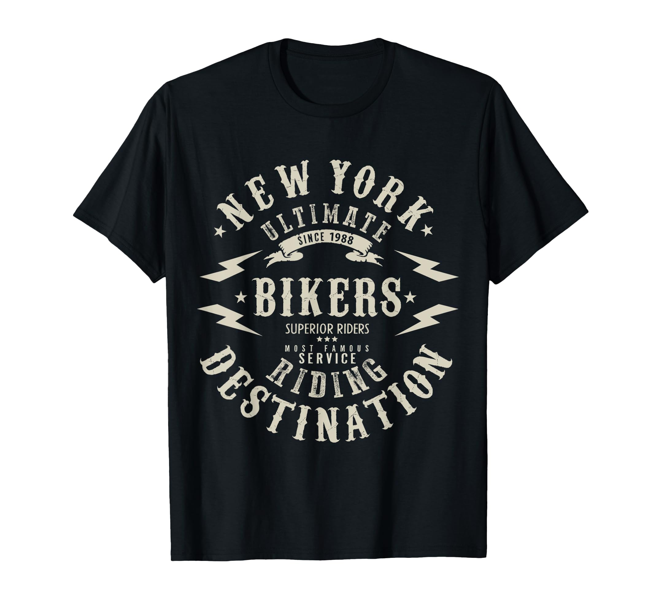 New York Bikers Riding Destination T-Shirt - Aesthetic Graphic Unisex - T-Shirt, Sweatshirt, Hoodie