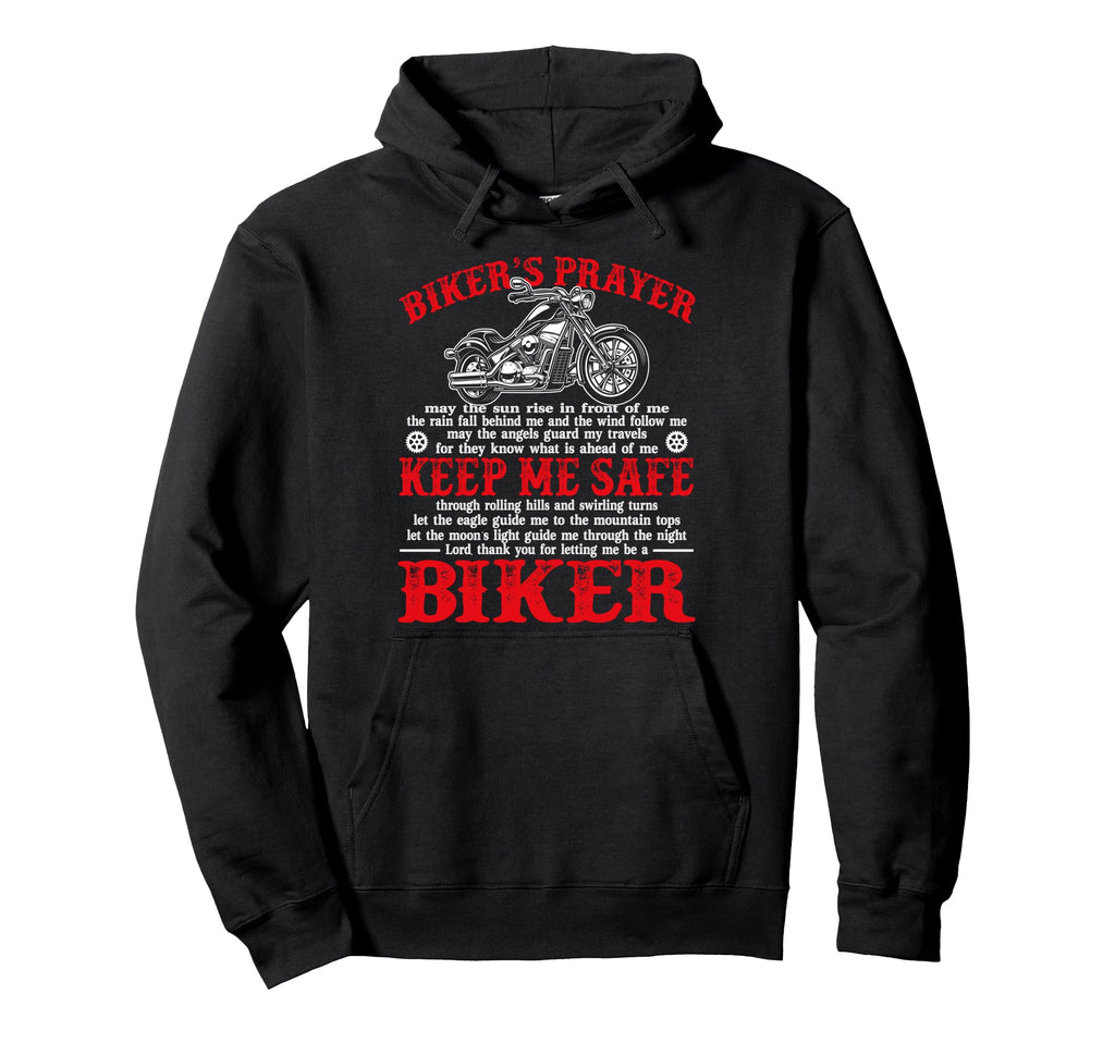 Bikers Prayer Motorcycle Biker Biking Hoodie - Aesthetic Graphic Unisex - T-Shirt, Sweatshirt, Hoodie