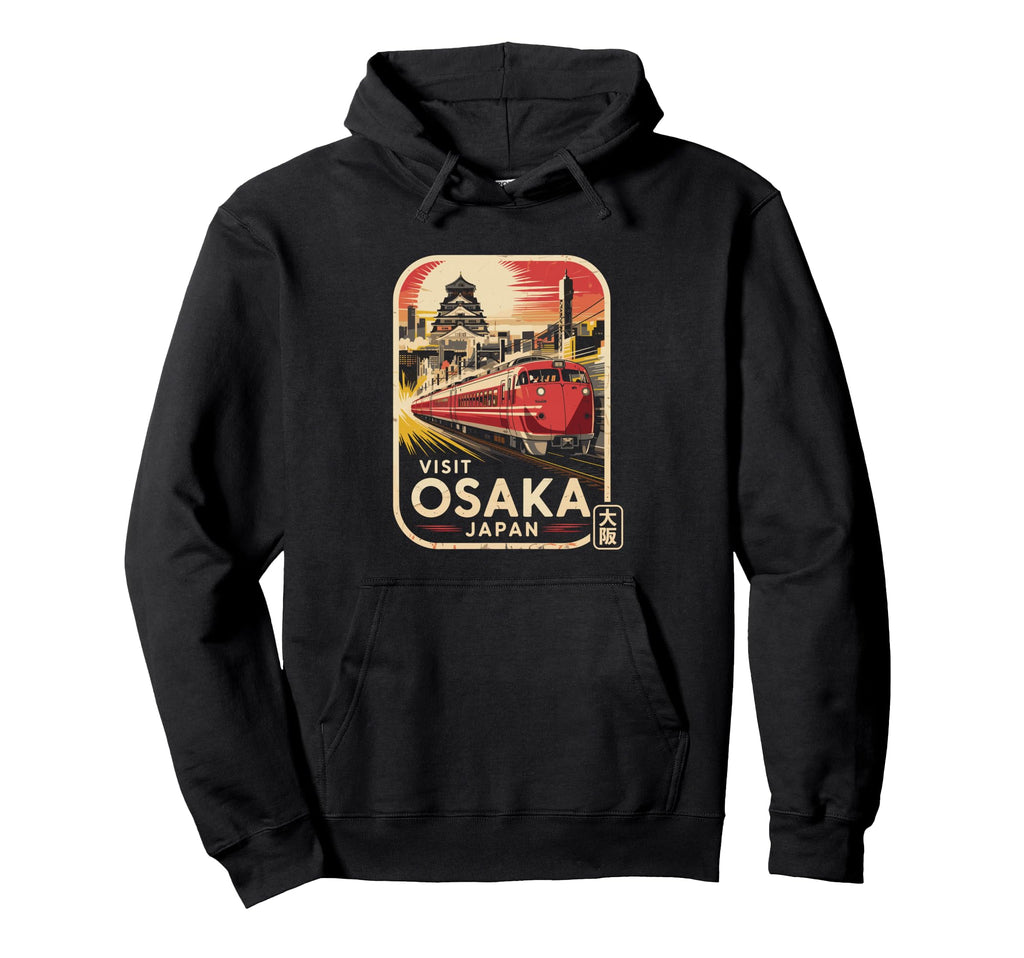 Osaka Japan Train Travel Japanese Souvenir Hoodie - Graphic Print Unisex - T-Shirt, Sweatshirt, Hoodie