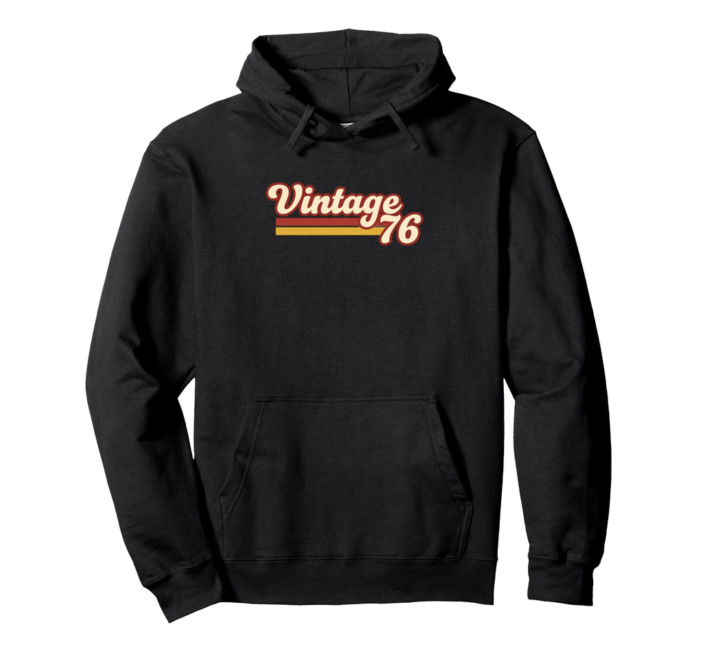 76 Dad Birthday 70S Throwback Hoodie - Trendy Graphic for Adults - T-Shirt, Sweatshirt, Hoodie