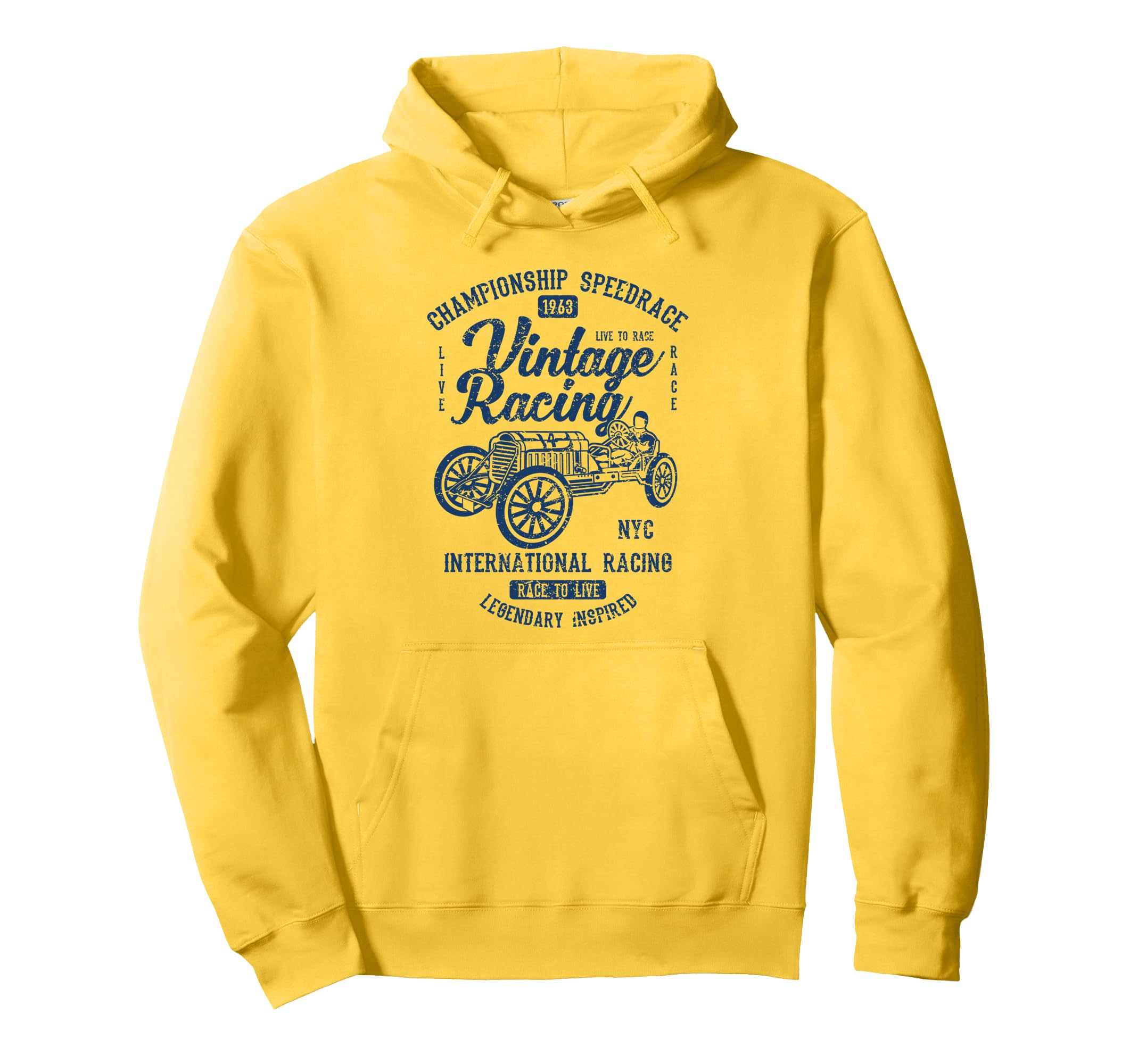 Racing Automotive Nostalgia Distressed Hoodie - Aesthetic Graphic Unisex - T-Shirt, Sweatshirt, Hoodie