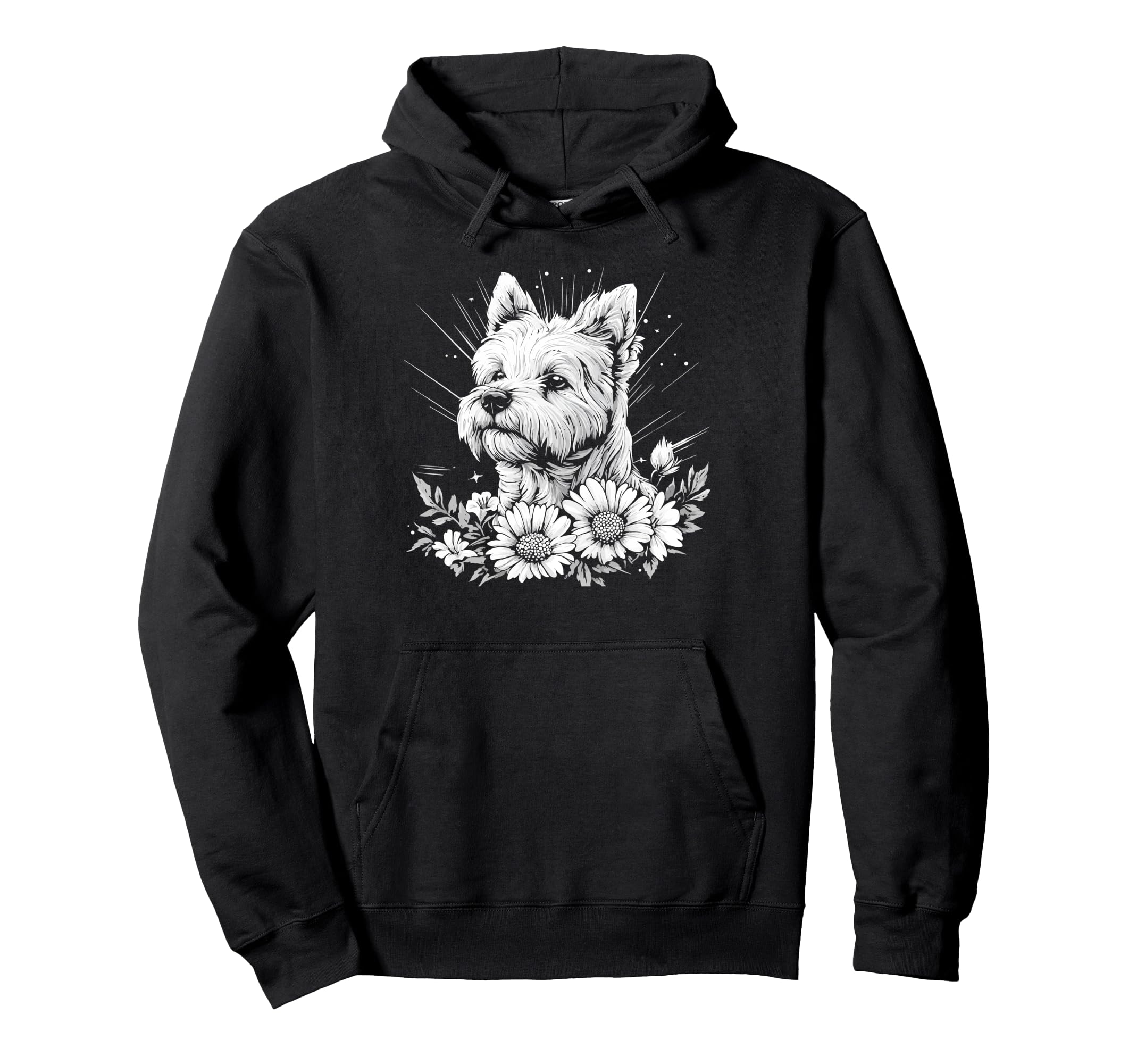 Tattoo Lover West Highland White Hoodie - Custom Art Print for Adults - T-Shirt, Sweatshirt, Hoodie