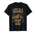 Lifes Journey Enjoy Ride Motorcycle T-Shirt - Aesthetic Graphic for Adults - T-Shirt, Sweatshirt, Hoodie