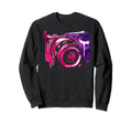 Watercolor Camera Photography Sweatshirt - Minimalist Print for Adults - T-Shirt, Sweatshirt, Hoodie