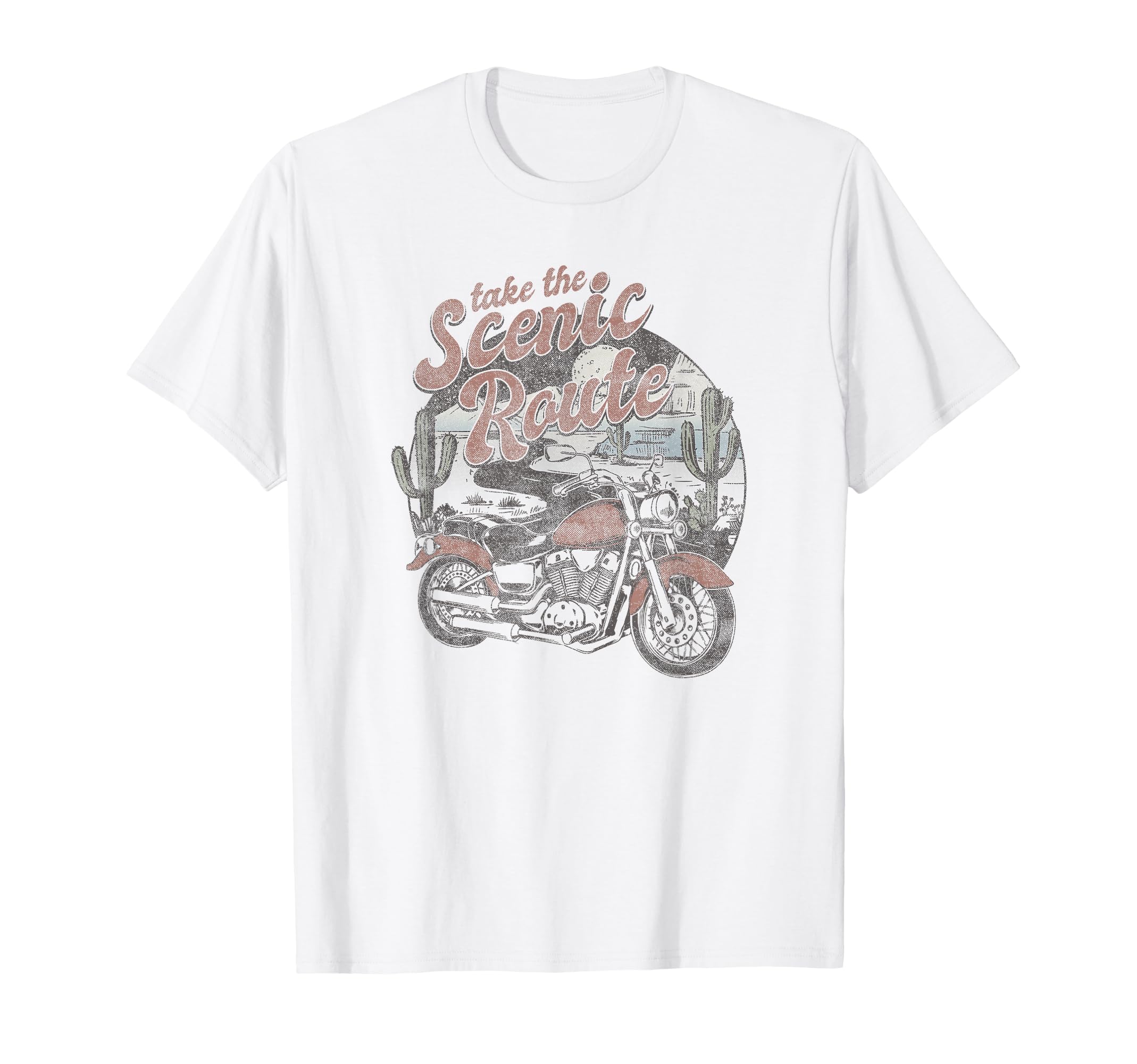 Trendy Take Scenic Route Motorcycle T-Shirt - Graphic Print Men Women - T-Shirt, Sweatshirt, Hoodie