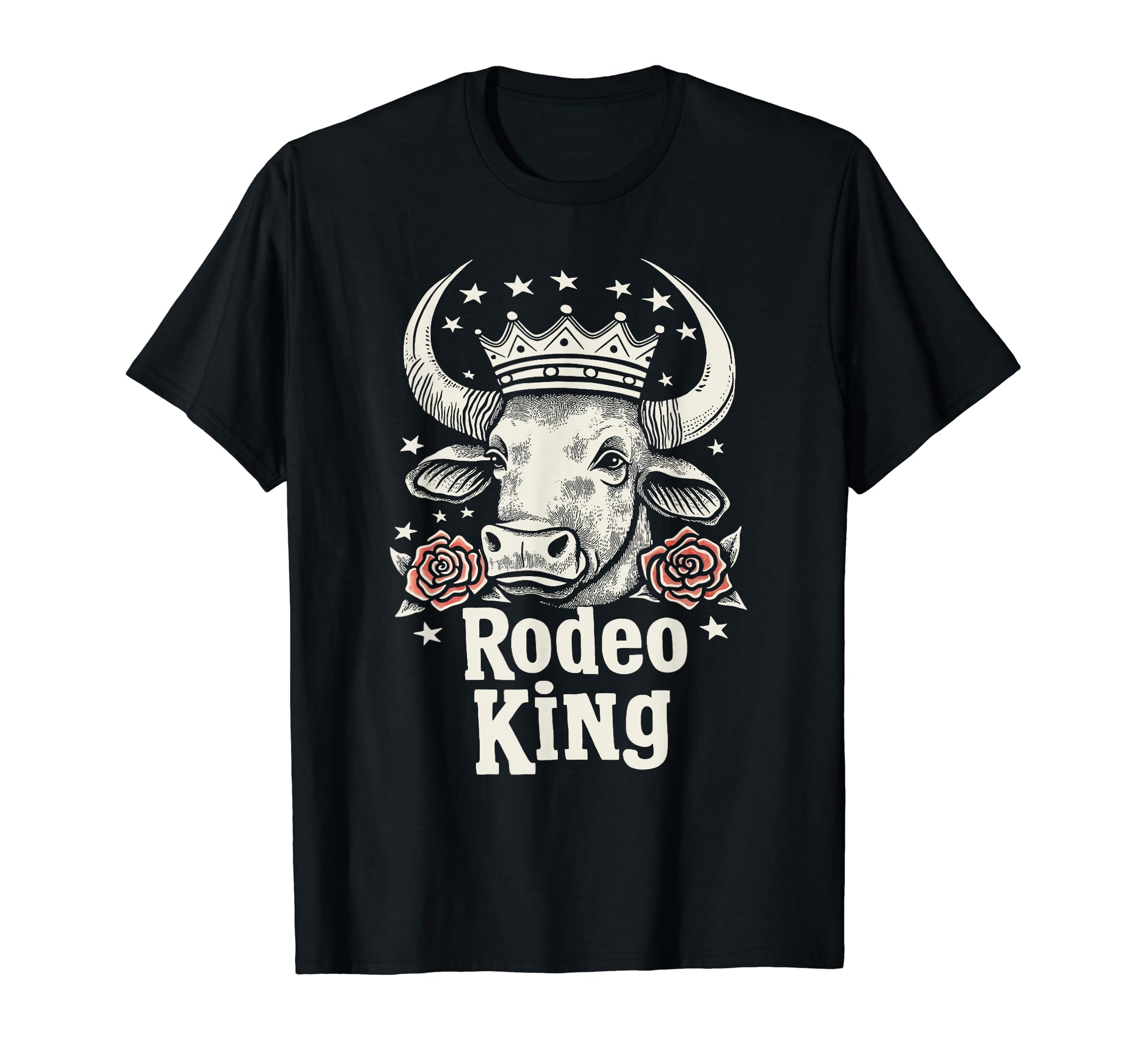 Rodeo King Wild West Mens Cowboy Bull T-Shirt - Novelty Apparel Unisex - T-Shirt, Sweatshirt, Hoodie