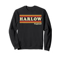 80S Harlow England Sweatshirt - Trendy Graphic Unisex - T-Shirt, Sweatshirt, Hoodie