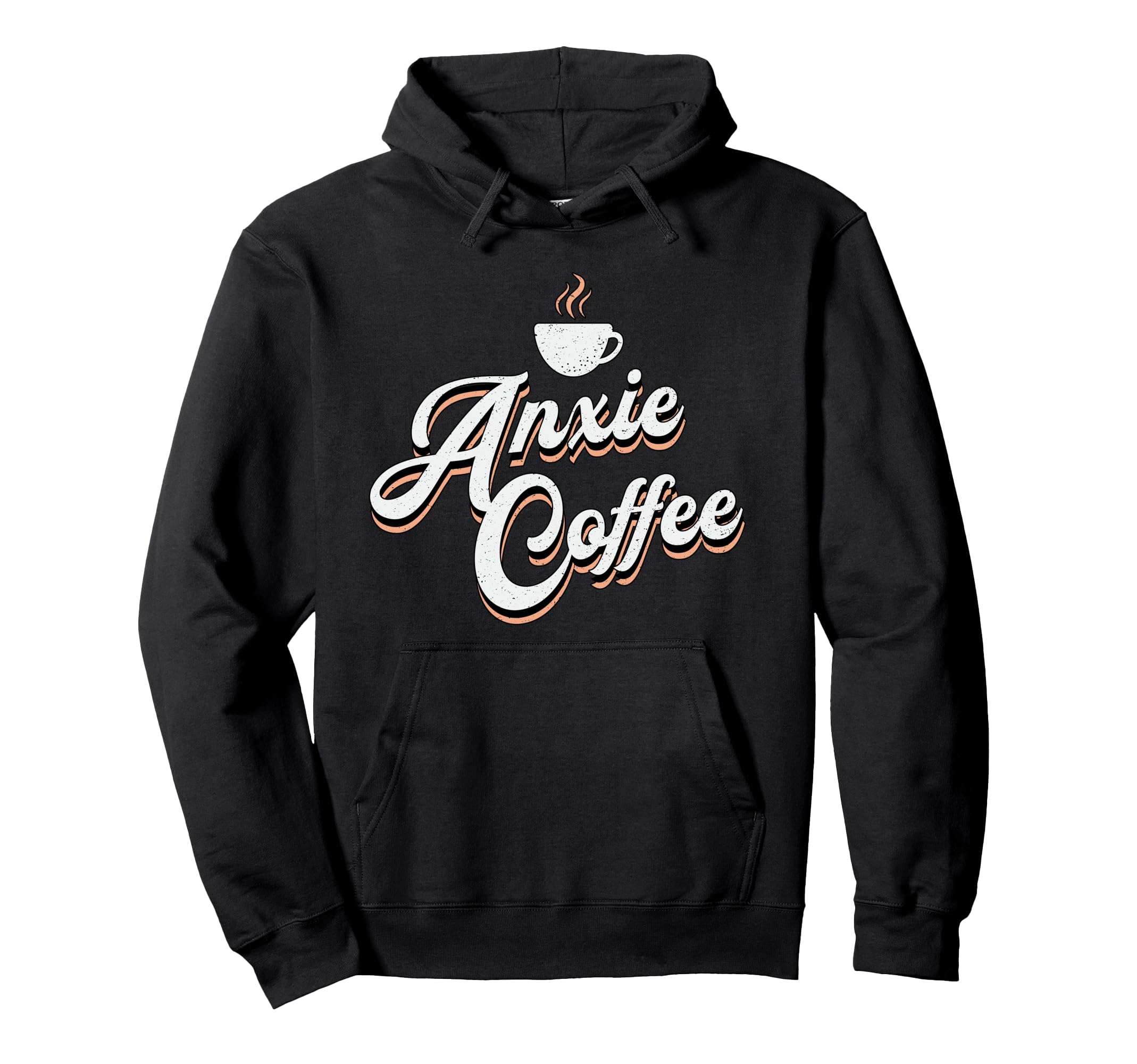 Anxie Coffee Drinker Anxiety Awareness Hoodie - Custom Art Print Men Women - T-Shirt, Sweatshirt, Hoodie