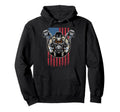 Us Flag American Motorcycle Biker Hoodie - Unique Graphic Men Women - T-Shirt, Sweatshirt, Hoodie