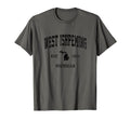West Ishpeming Michigan Mi Athletic T-Shirt - Minimalist Print Unisex - T-Shirt, Sweatshirt, Hoodie