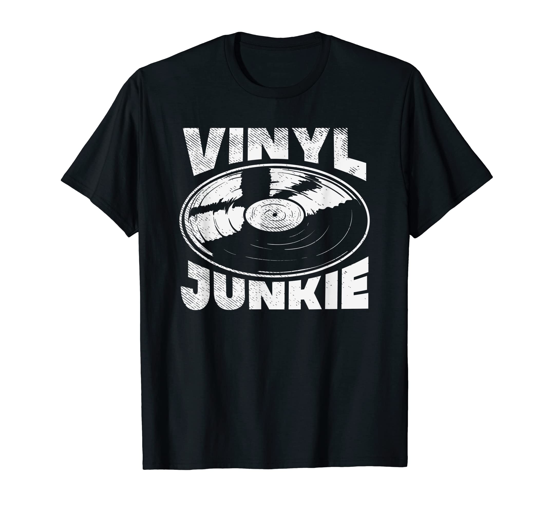 Vinyl Records Audio Music Record Player T-Shirt - Minimalist Print Unisex - T-Shirt, Sweatshirt, Hoodie