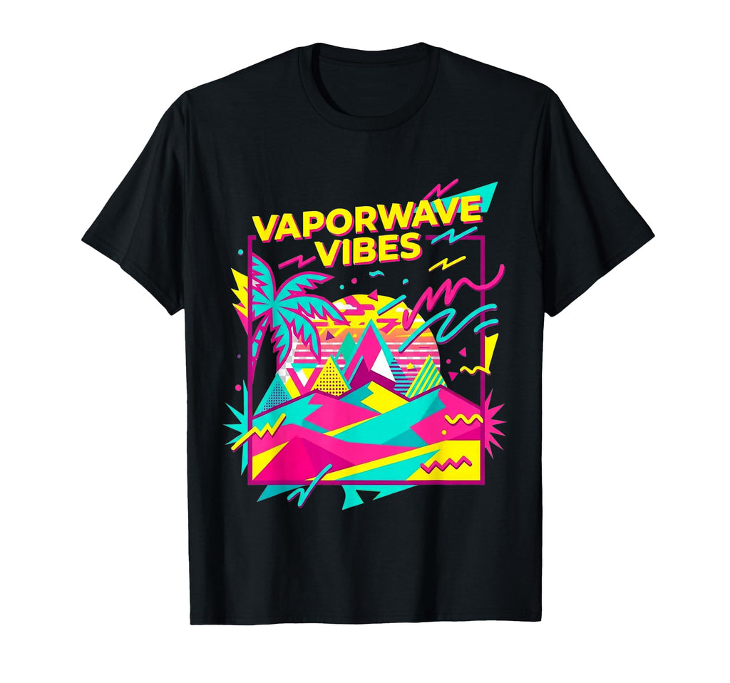 Vaporwave Vibes 1980S Memphis Geometric T-Shirt - Trendy Graphic Men Women - T-Shirt, Sweatshirt, Hoodie