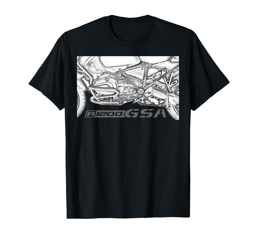 R 1200 Gsa Bike Adventure Motorcycle T-Shirt - Casual Everyday Wear Unisex - T-Shirt, Sweatshirt, Hoodie