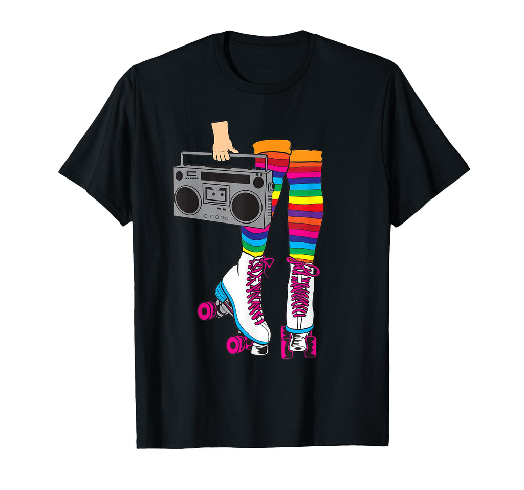 Rollerskates Funny 80S Roller Disco T-Shirt - Unique Graphic Unisex - T-Shirt, Sweatshirt, Hoodie