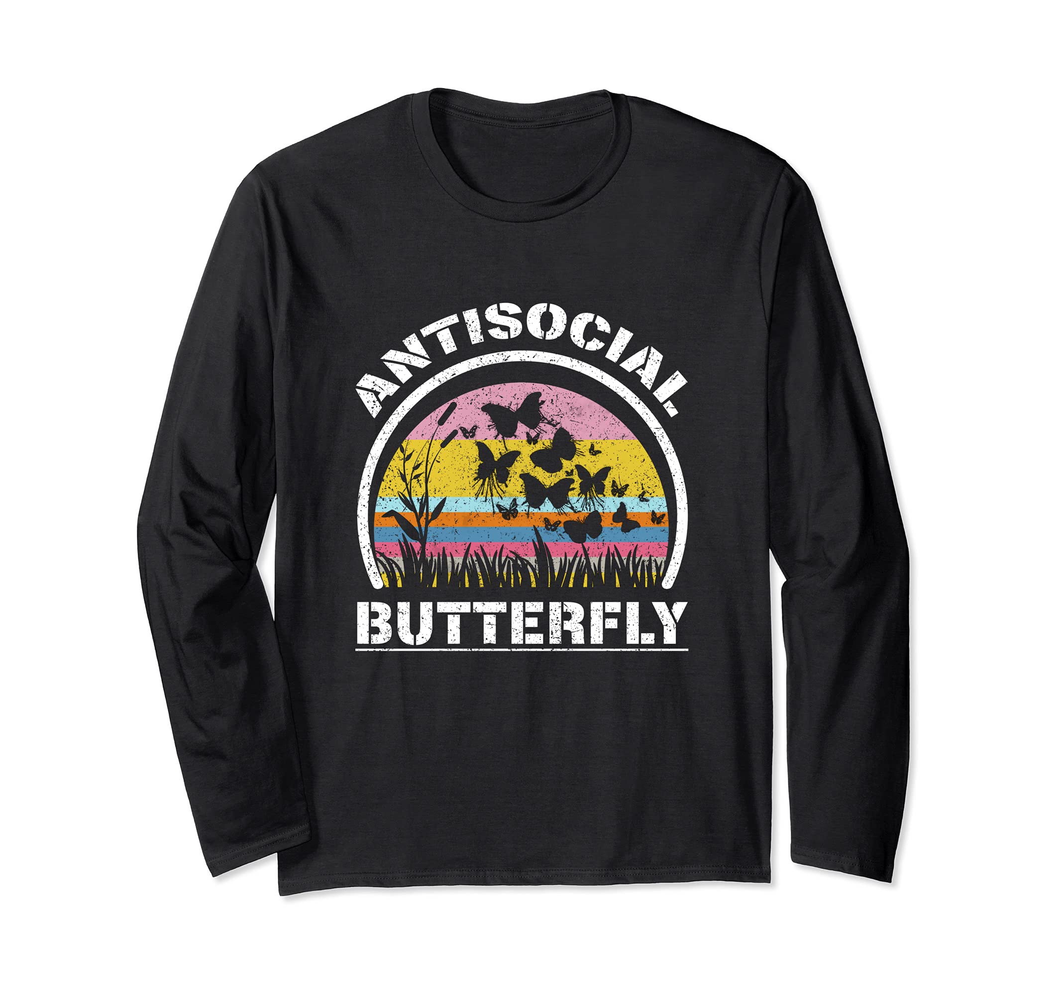 Antisocial Butterfly Funny Awkwardness T-Shirt - Graphic Print Men Women - T-Shirt, Sweatshirt, Hoodie