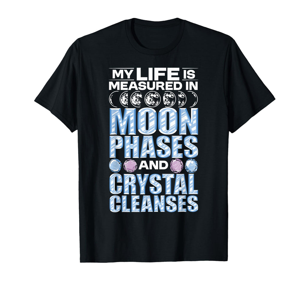 Crystal Healing Moon Phases Spiritual T-Shirt - Trendy Graphic for Adults - T-Shirt, Sweatshirt, Hoodie