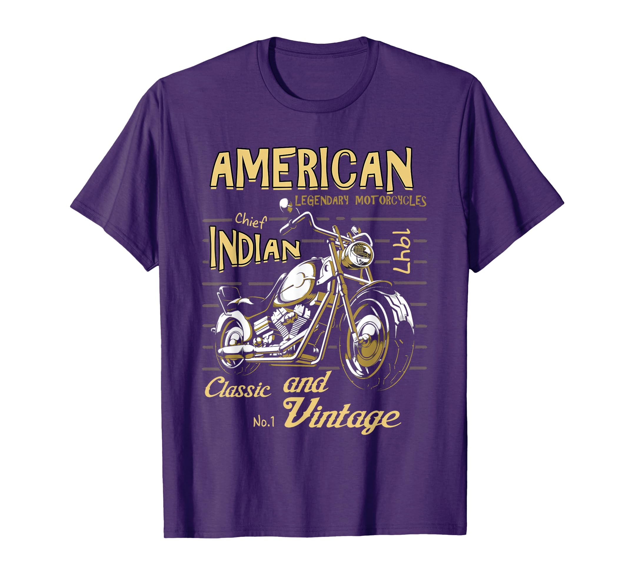 American Motorcycle Indian Old T-Shirt - Casual Everyday Wear for Adults - T-Shirt, Sweatshirt, Hoodie