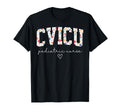 Floral Cvicu Pediatric Nurse Pediatric T-Shirt - Unique Graphic for Adults - T-Shirt, Sweatshirt, Hoodie