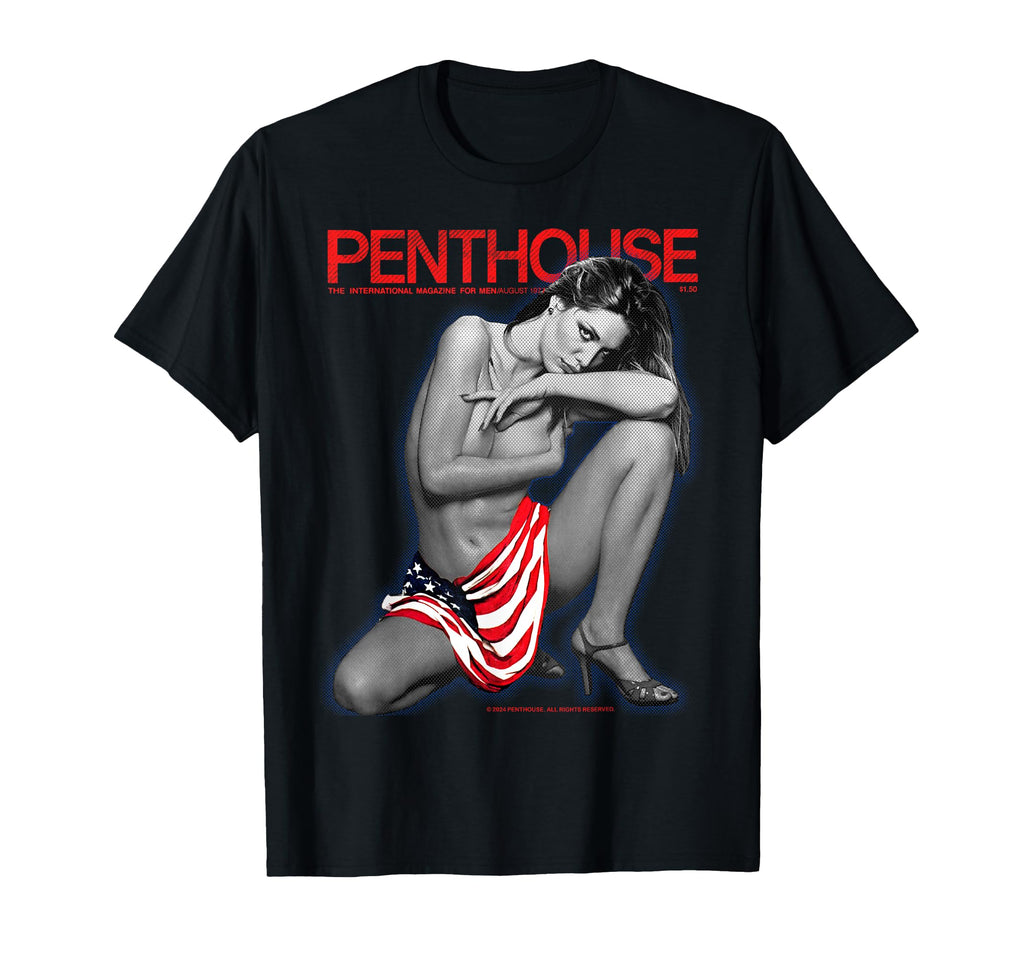 Penthouse Magazine 1977 Aug Beauty T-Shirt - Unique Graphic Men Women - T-Shirt, Sweatshirt, Hoodie