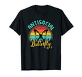 Antisocial Butterfly Funny Sunset T-Shirt - Graphic Print Unisex - T-Shirt, Sweatshirt, Hoodie