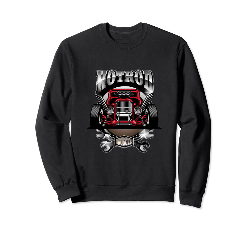 Hotrod Custom Car Enthusiasts Mens Sweatshirt - Custom Art Print Men Women - T-Shirt, Sweatshirt, Hoodie