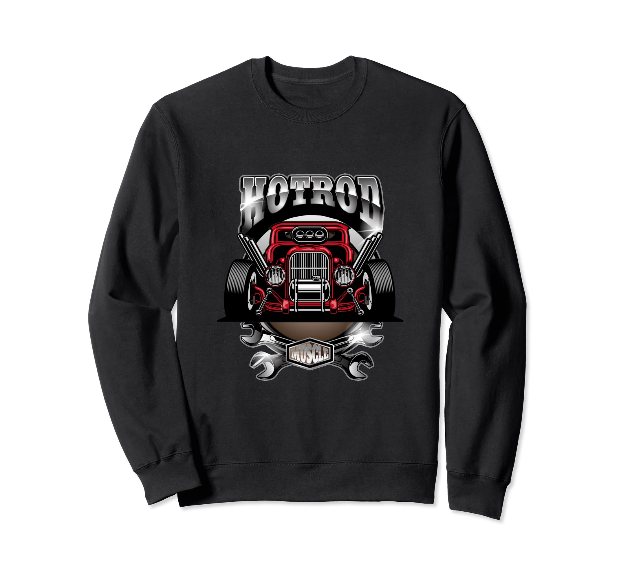 Hotrod Custom Car Enthusiasts Mens Sweatshirt - Custom Art Print Men Women - T-Shirt, Sweatshirt, Hoodie