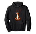 Meditation Reindeer Yoga Pose Relaxing Hoodie - Unique Graphic Unisex - T-Shirt, Sweatshirt, Hoodie