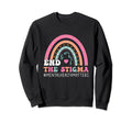 End Stigma Mental Health Mental Sweatshirt - Minimalist Print Unisex - T-Shirt, Sweatshirt, Hoodie