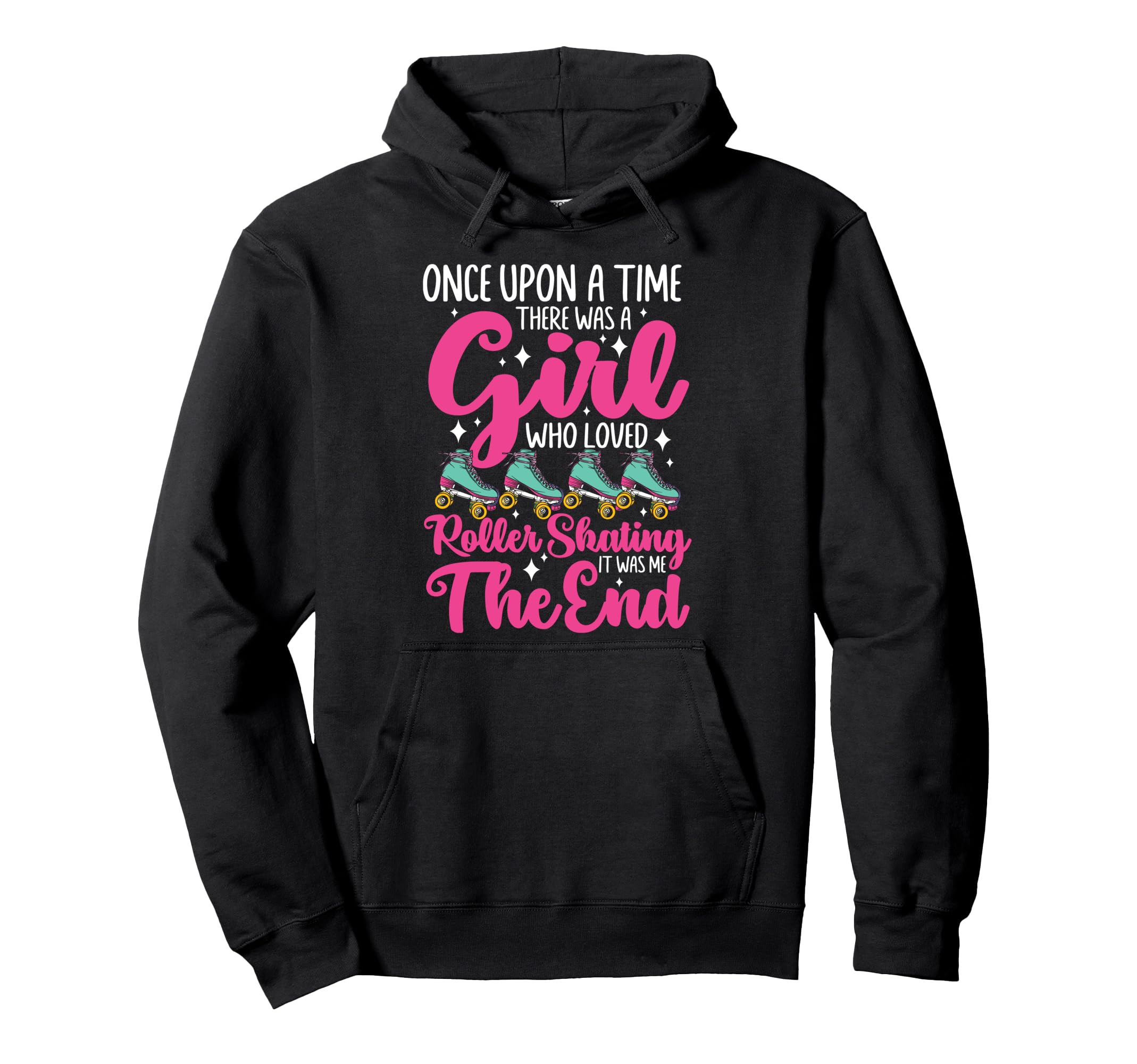 Roller Skating Skate 1970S Watercolor Hoodie - Fun Novelty Design Unisex - T-Shirt, Sweatshirt, Hoodie