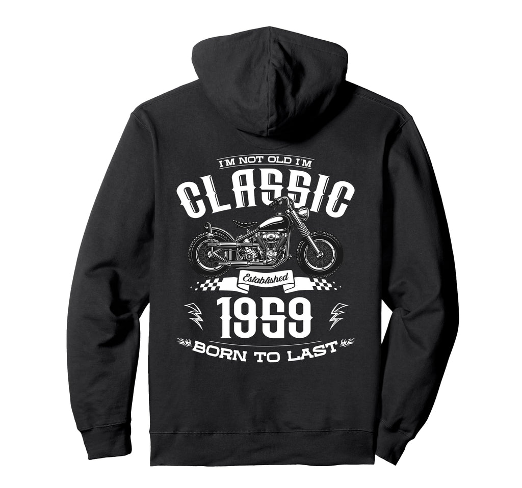 65Th Birthday Motorcycle Motorcyclist Hoodie - Unique Graphic for Adults - T-Shirt, Sweatshirt, Hoodie