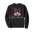 Womens Meditated Heavily Funny Yoga Sweatshirt - Unique Graphic for Adults - T-Shirt, Sweatshirt, Hoodie