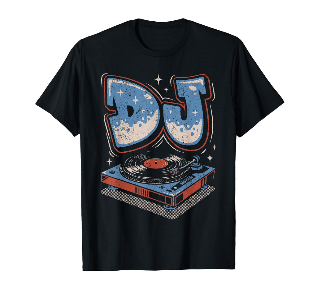 Dj Disc Jockey Vinyl Record Player T-Shirt - Fun Novelty Design Unisex - T-Shirt, Sweatshirt, Hoodie