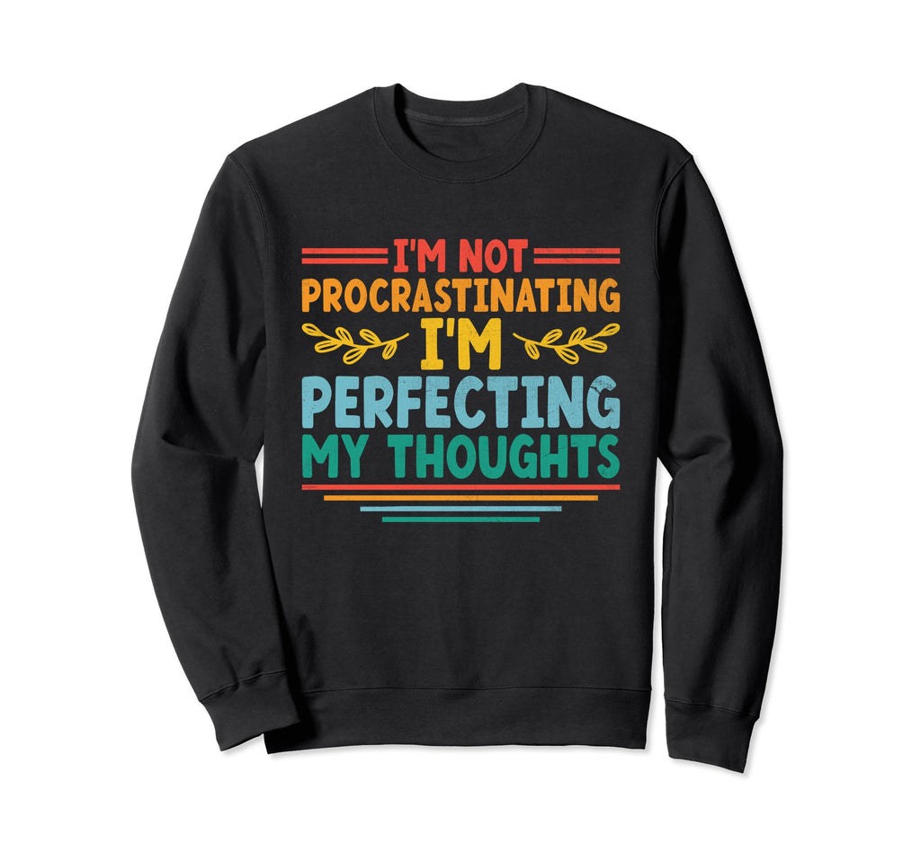 Overthinking Overthinker Funny Sweatshirt - Minimalist Print for Adults - T-Shirt, Sweatshirt, Hoodie