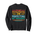 Overthinking Overthinker Funny Sweatshirt - Minimalist Print for Adults - T-Shirt, Sweatshirt, Hoodie