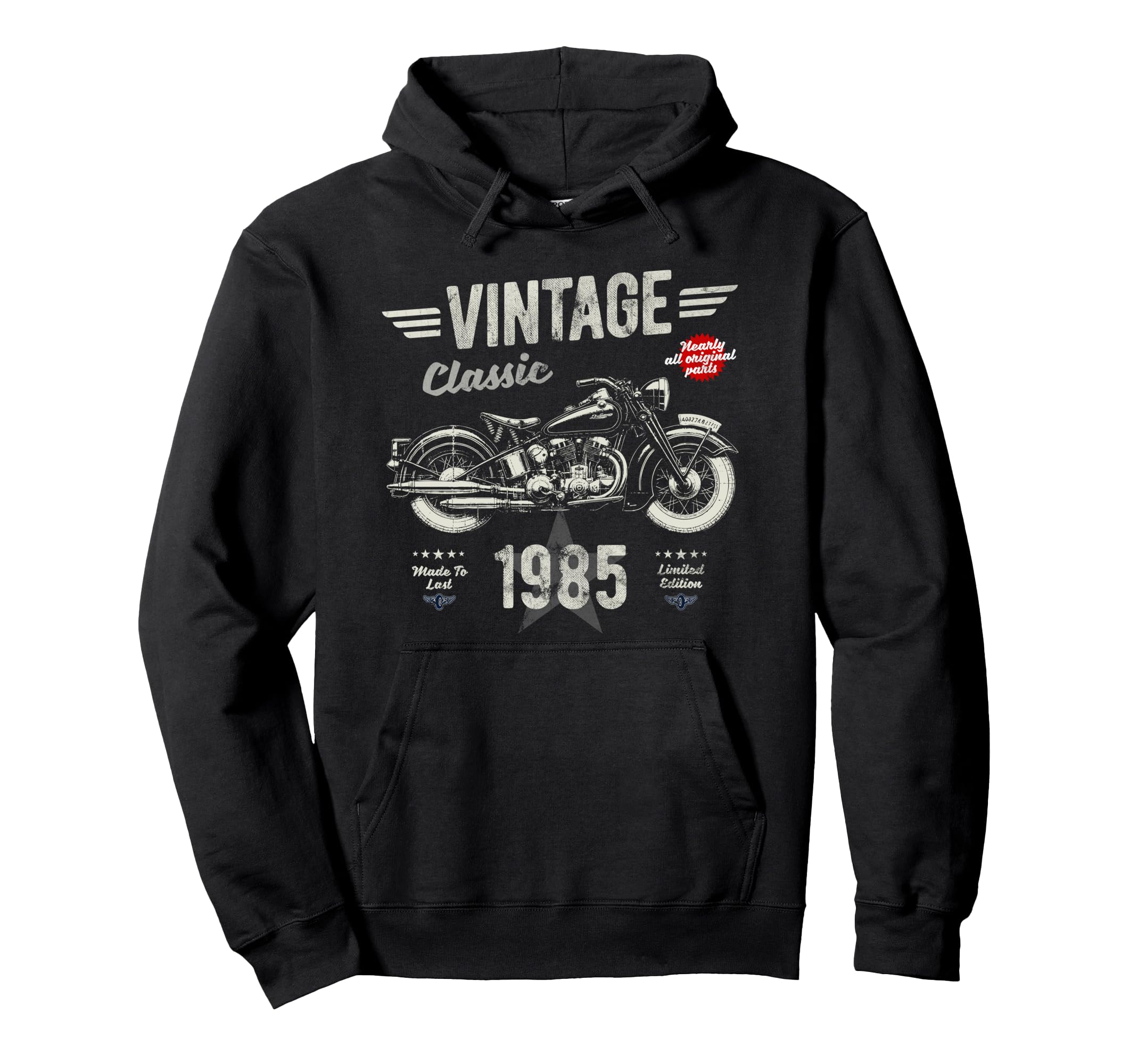 Born 1985 40Th Birthday Motorbike Hoodie - Streetwear Style Men Women - T-Shirt, Sweatshirt, Hoodie
