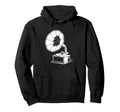Record Player Vinyl Gramophone Hoodie - Minimalist Print Men Women - T-Shirt, Sweatshirt, Hoodie