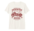 American Motorcycle Distressed Tri Blend T-Shirt - Graphic Print Men Women - T-Shirt, Sweatshirt, Hoodie