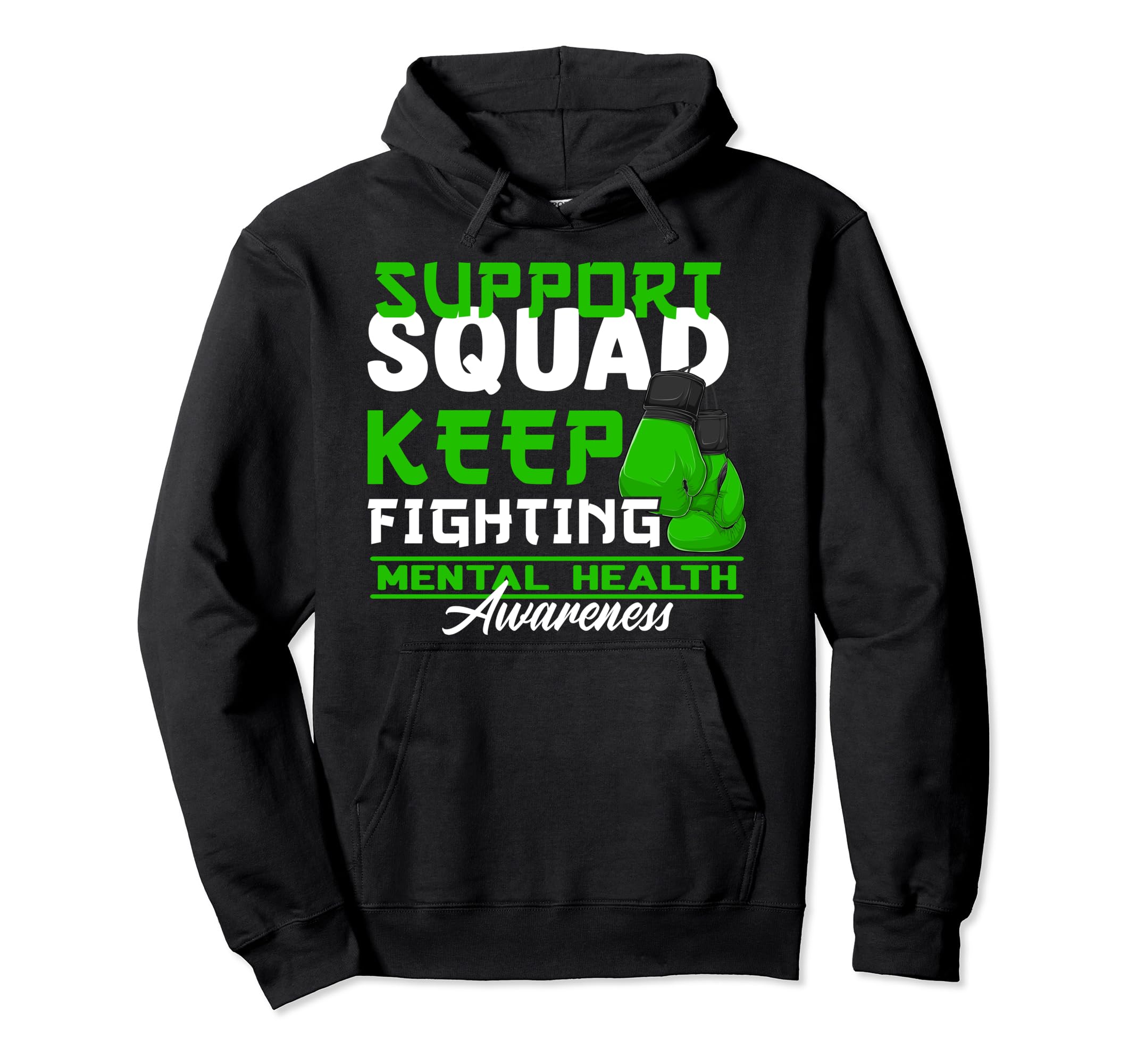 Support Awareness Squad I Depression Hoodie - Minimalist Print Men Women - T-Shirt, Sweatshirt, Hoodie