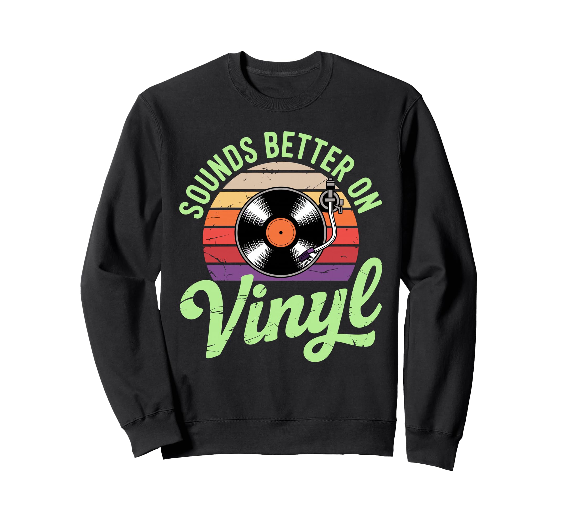 Funny Vinyl Vinyl Music Dj Vinyl Sweatshirt - Casual Everyday Wear Unisex - T-Shirt, Sweatshirt, Hoodie