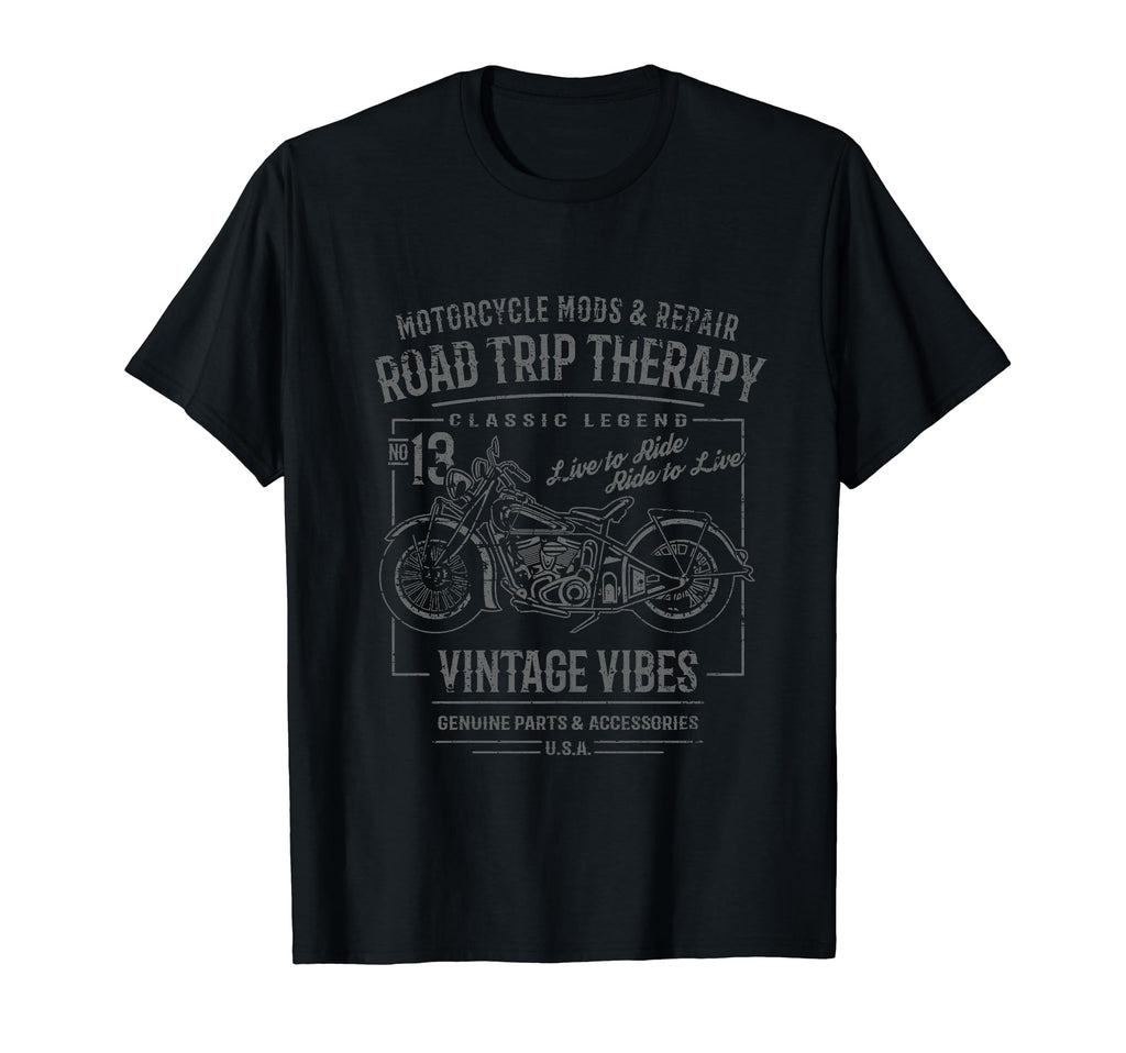 Motorcycle Distressed T-Shirt - Minimalist Print Men Women - T-Shirt, Sweatshirt, Hoodie