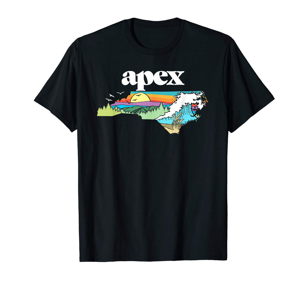 Apex North Carolina Outdoors Nature T-Shirt - Minimalist Print Men Women - T-Shirt, Sweatshirt, Hoodie