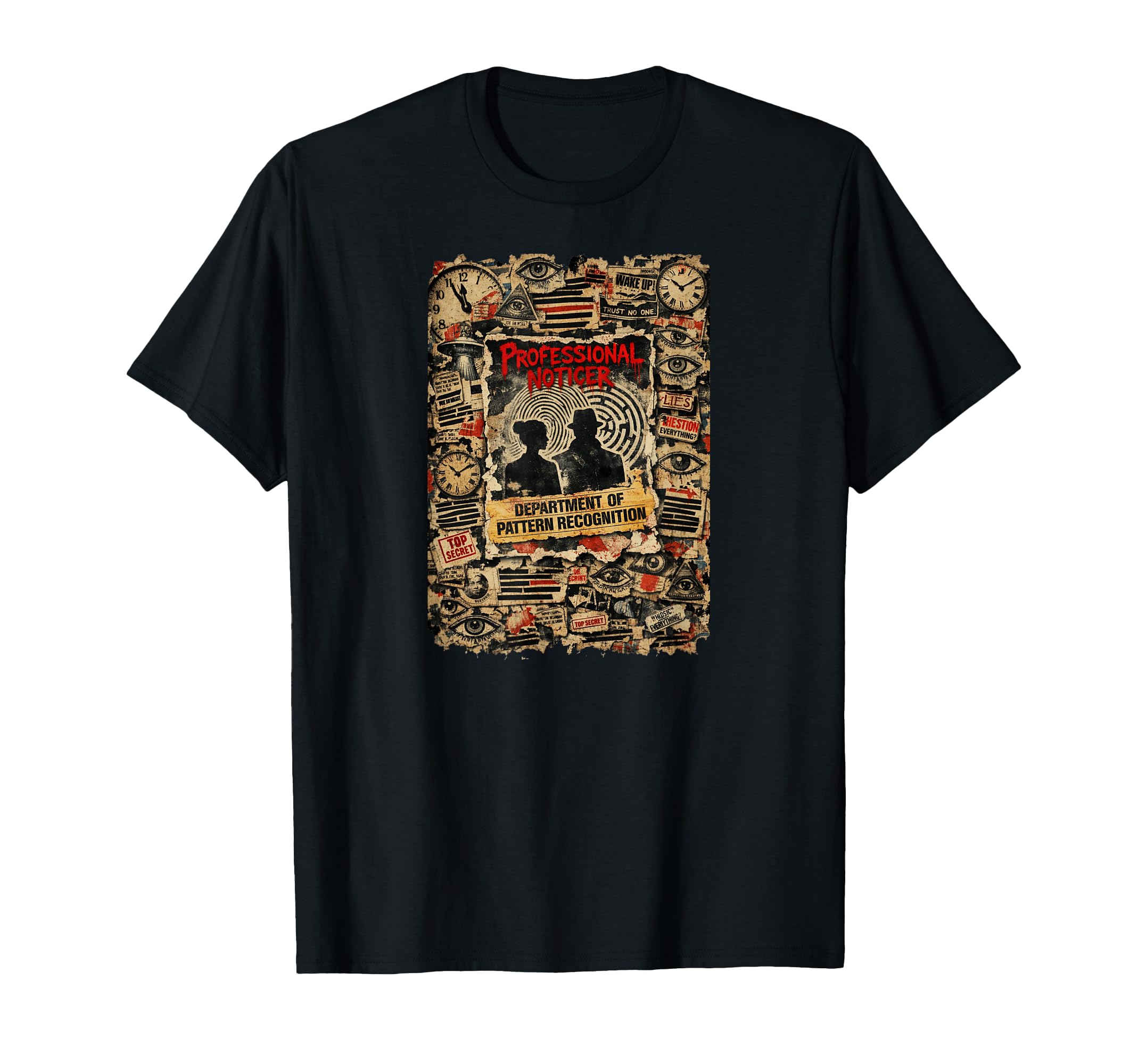 Department Pattern Recognition Funny T-Shirt - Minimalist Print Men Women - T-Shirt, Sweatshirt, Hoodie