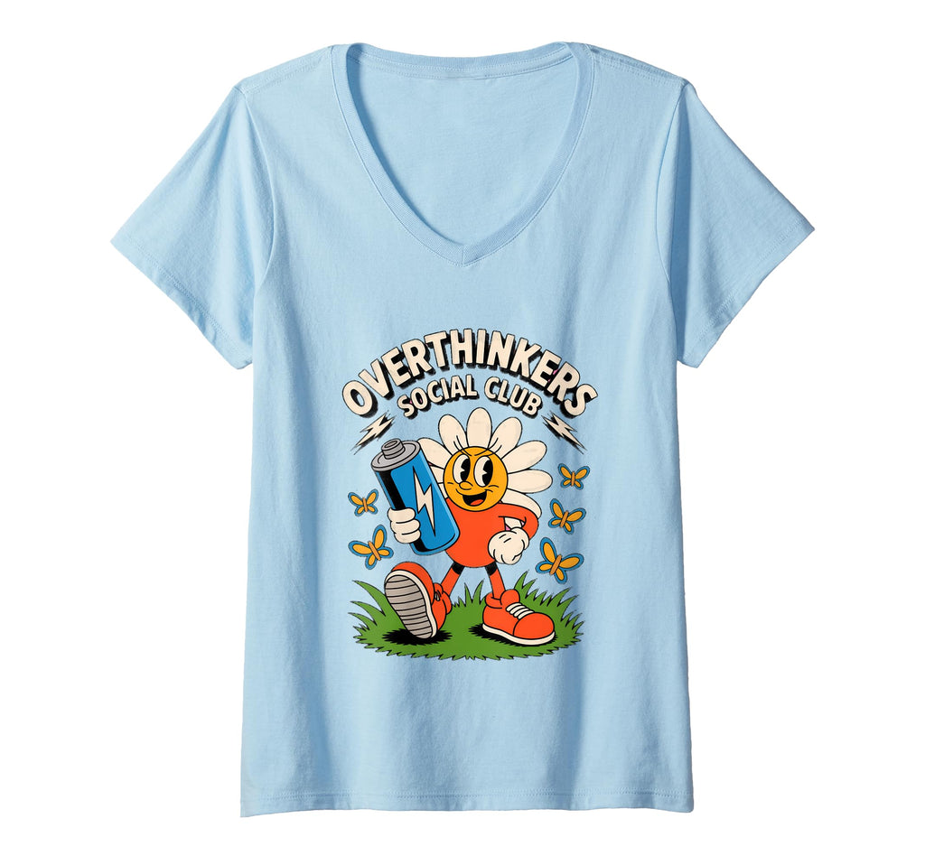 Womens Overthinkers Social Club Fun T-Shirt - Casual Everyday Wear Unisex - T-Shirt, Sweatshirt, Hoodie