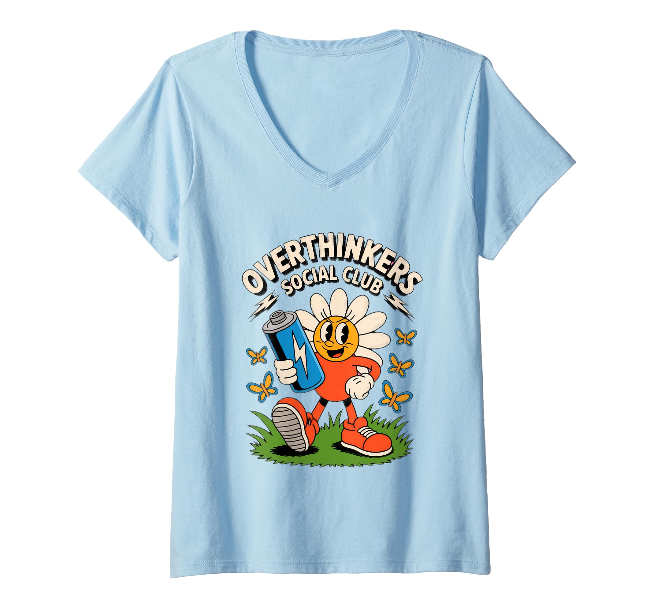 Womens Overthinkers Social Club Fun T-Shirt - Casual Everyday Wear Unisex - T-Shirt, Sweatshirt, Hoodie