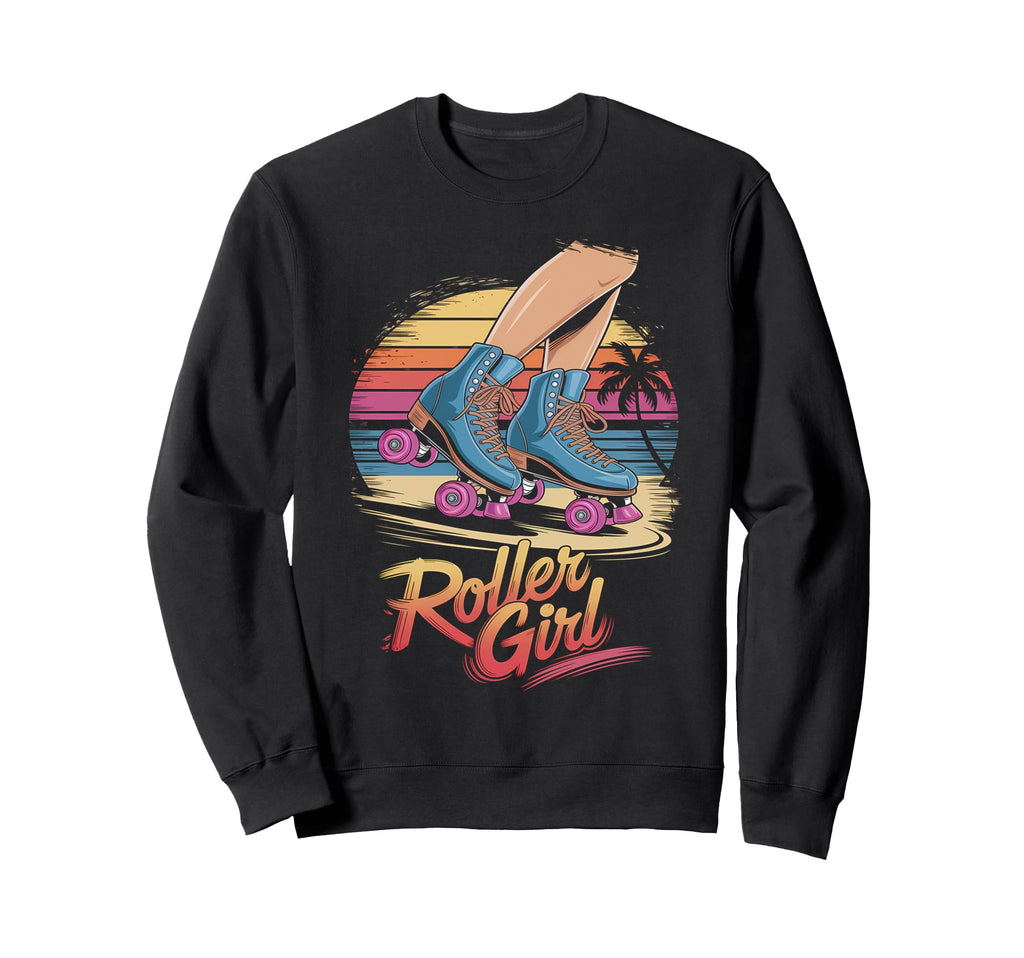 Roller Skating 70S 80S Roller Sweatshirt - Casual Everyday Wear Unisex - T-Shirt, Sweatshirt, Hoodie