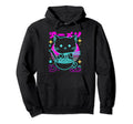 Kawaii Anime Cat Eating Ramen 80S Hoodie - Unique Graphic for Adults - T-Shirt, Sweatshirt, Hoodie