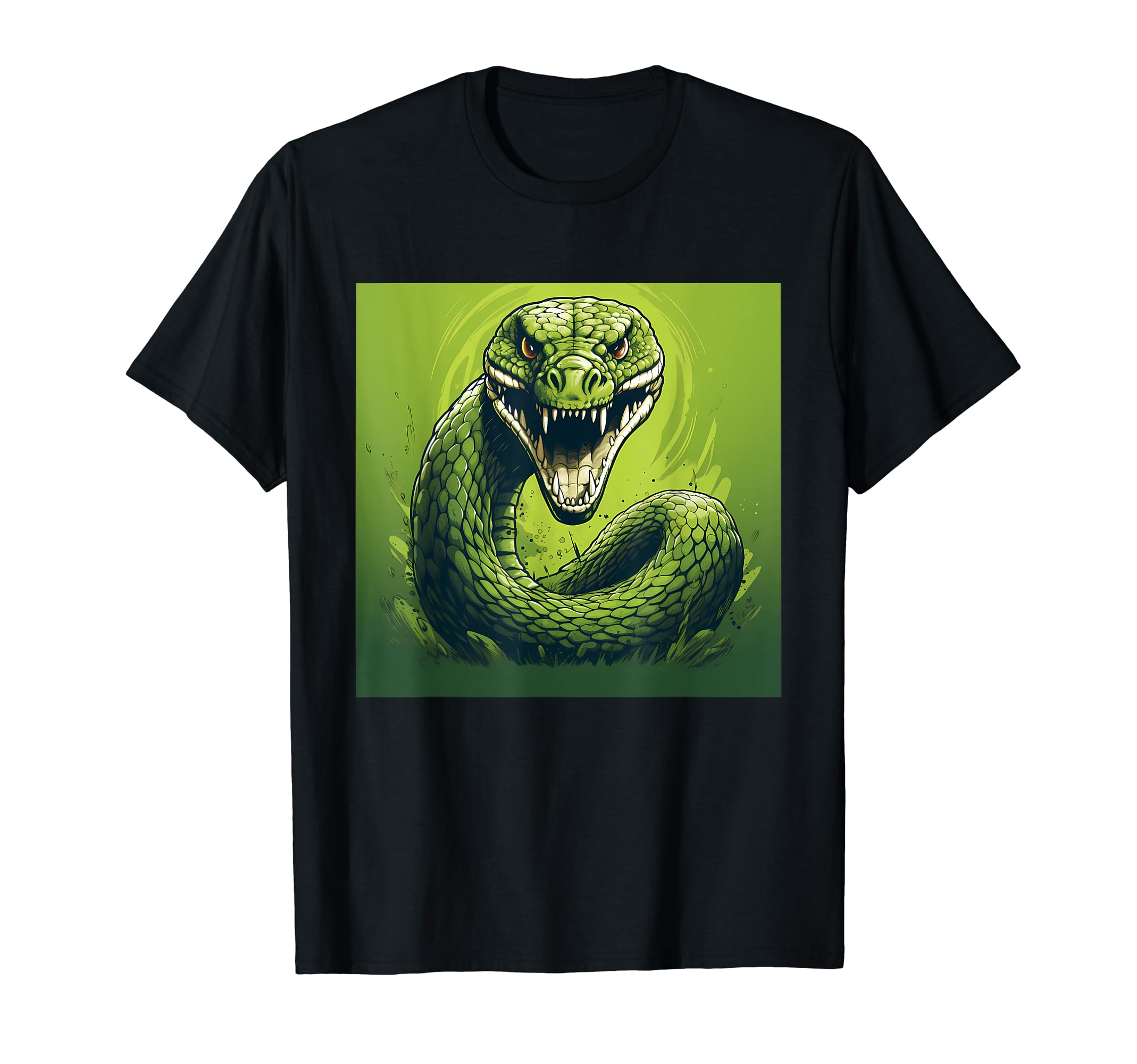 Western Green Mamba T-Shirt - Custom Art Print Men Women - T-Shirt, Sweatshirt, Hoodie